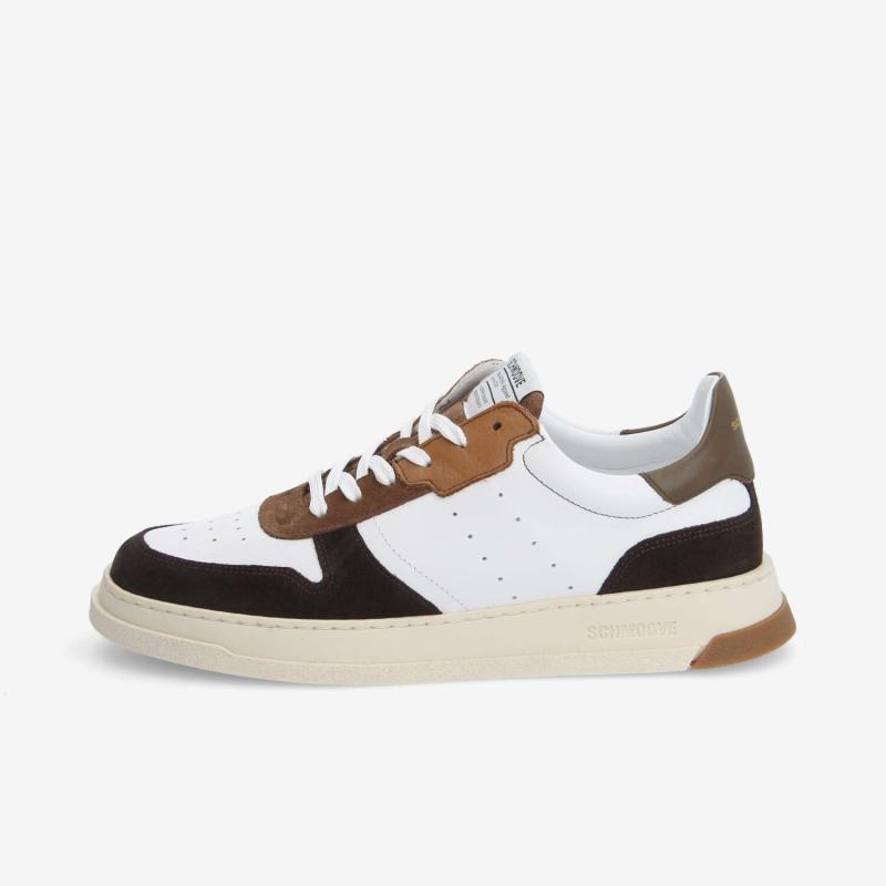 ORDER SNEAKER M - NAPPA/SUEDE/SDE - BLANC/MARRON